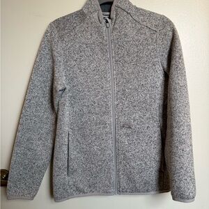 Figs  Zip Up Sweater in Heather Gray